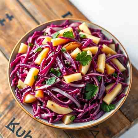 German Red Cabbage Salad - Make Rotkohl